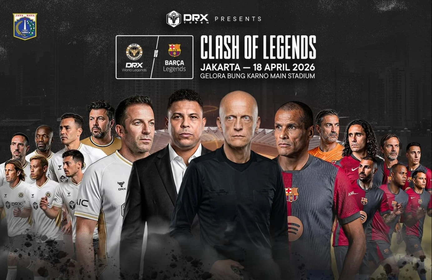 Barcelona Legends Dominasi 3-0 atas DRX Legends dalam Clash of Legends 2026 di GBK
