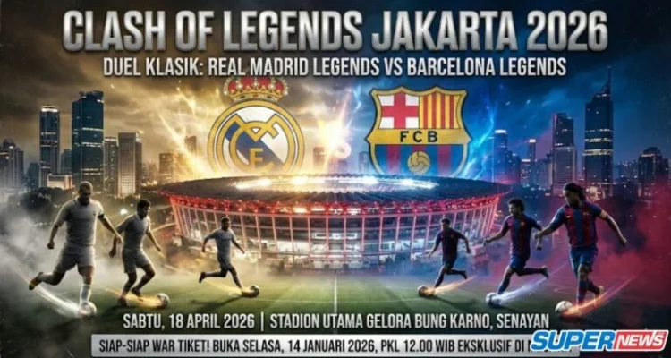 Disiarkan di Televisi? Semua Info Clash of Legends Jakarta 2026, Patrick Kluivert Siap Comeback di GBK