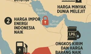 Harga Minyak Mentah Melonjak Tajam, Ketegangan AS‑Iran di Selat Hormuz Memicu Kekhawatiran Pasar