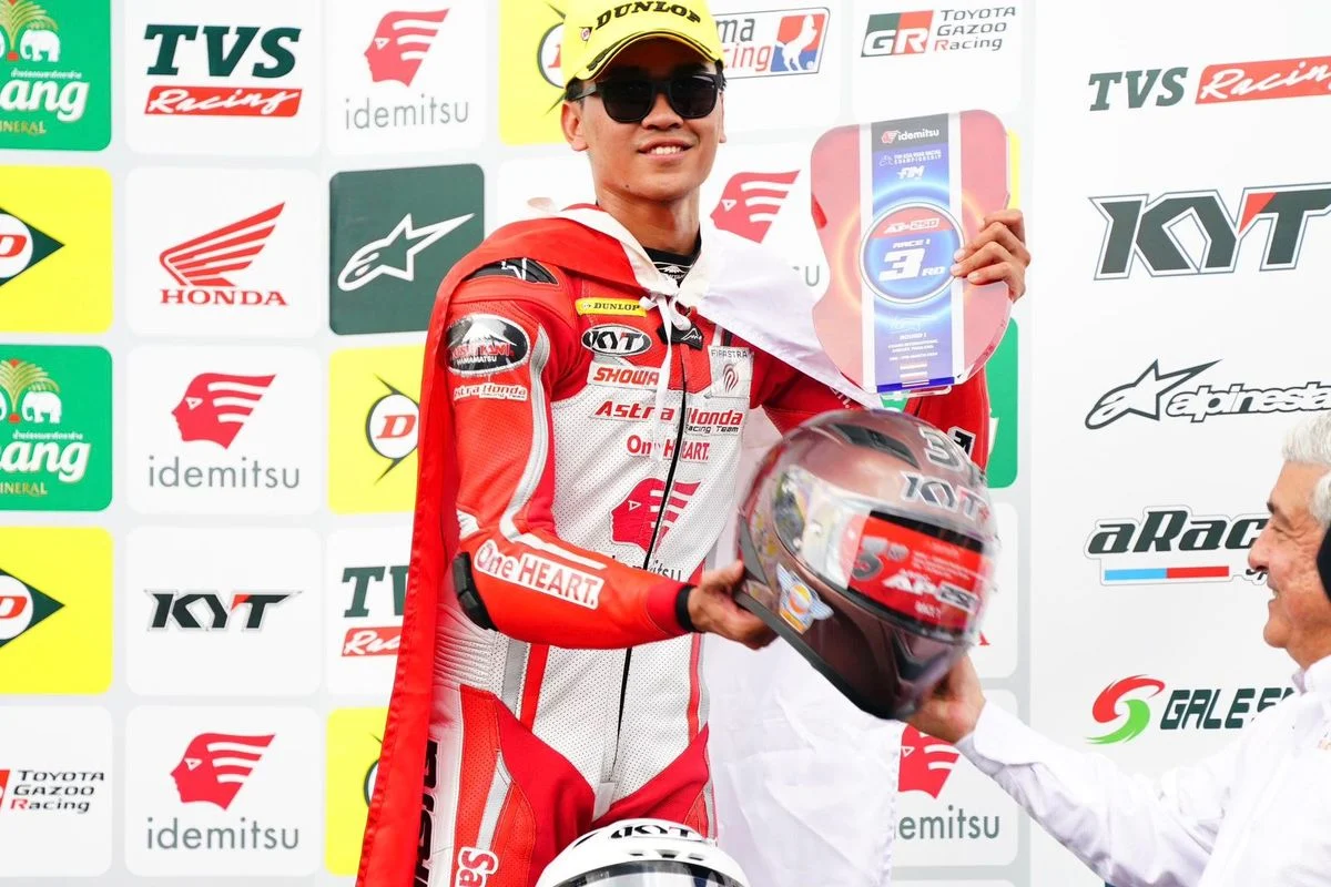 Herjun Atna Firdaus Bawa Astra Honda ke Podium Pertama ARRC 2026 di Sepang