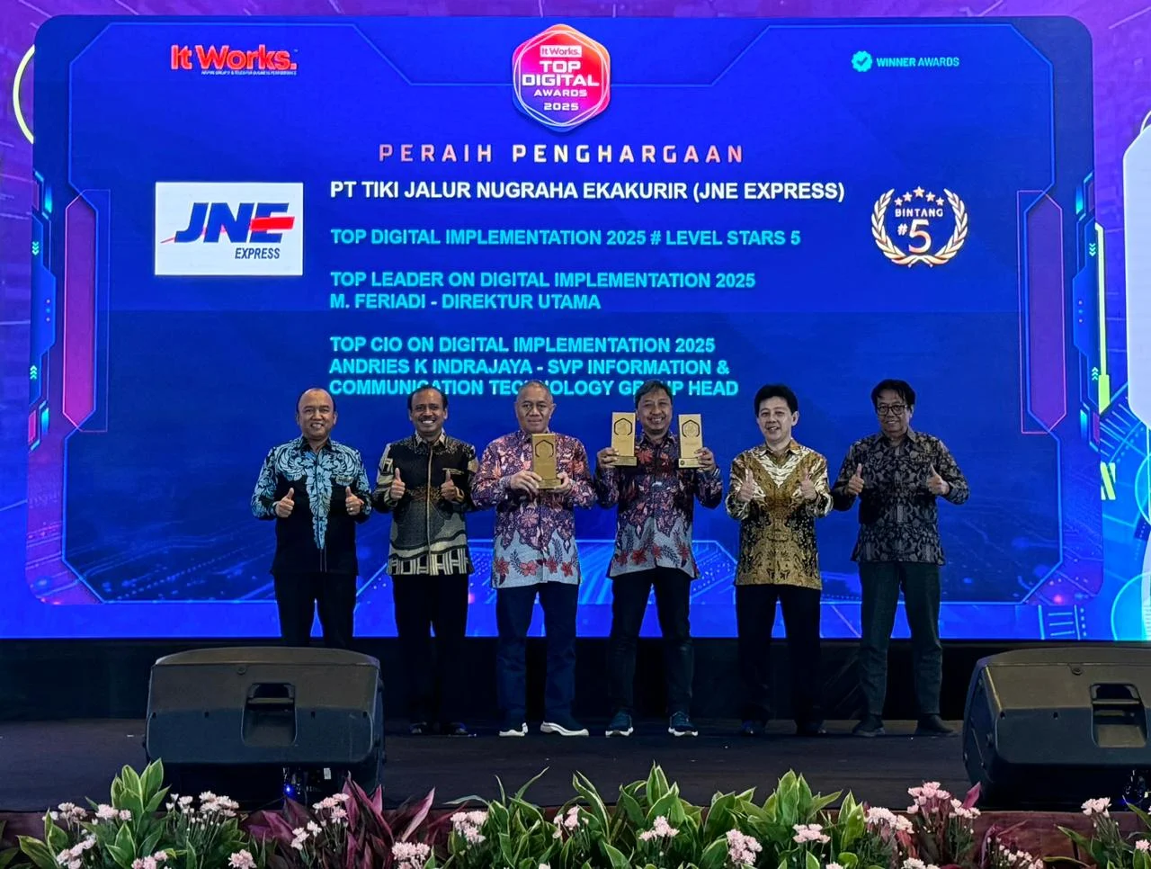 JNE Raih Penghargaan Digital Innovation Awards 2026, Dorong Transformasi Layanan Logistik Nasional