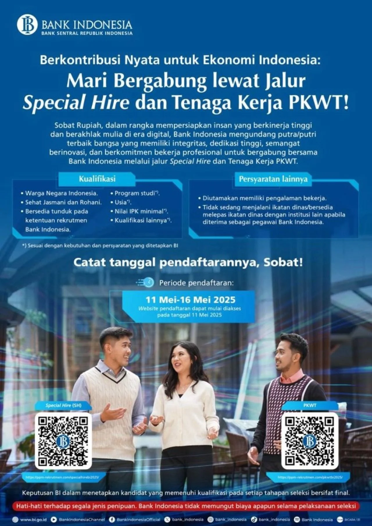 PKWT Bank Indonesia 2026: Rekrutmen Massal, Skema Gaji Kompetitif, dan Penegakan Merit BKN