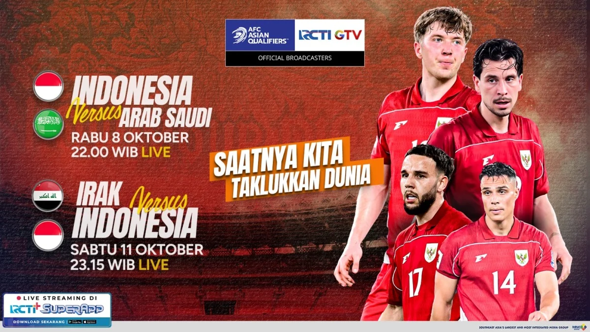 RCTI Siapkan Live Streaming Eksklusif: Saksikan Timnas U-17 Indonesia Duel Jepang & Qatar di Piala Asia 2026