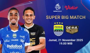 Super League 2025/2026: Dewa United vs Persib Bandung Jadi Penentu Puncak Klasemen
